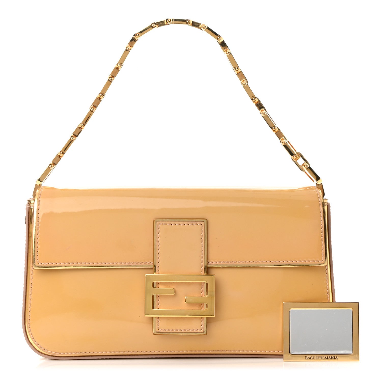 Fendi Vernice Chain Handle Baguette Make Up 1 of 15
