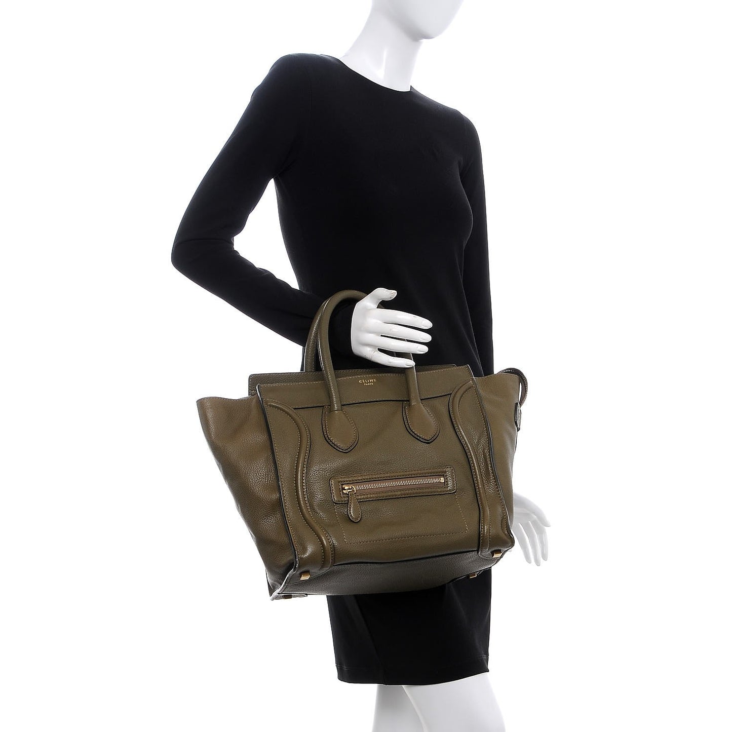 Drummed Calfskin Mini Luggage Jungle