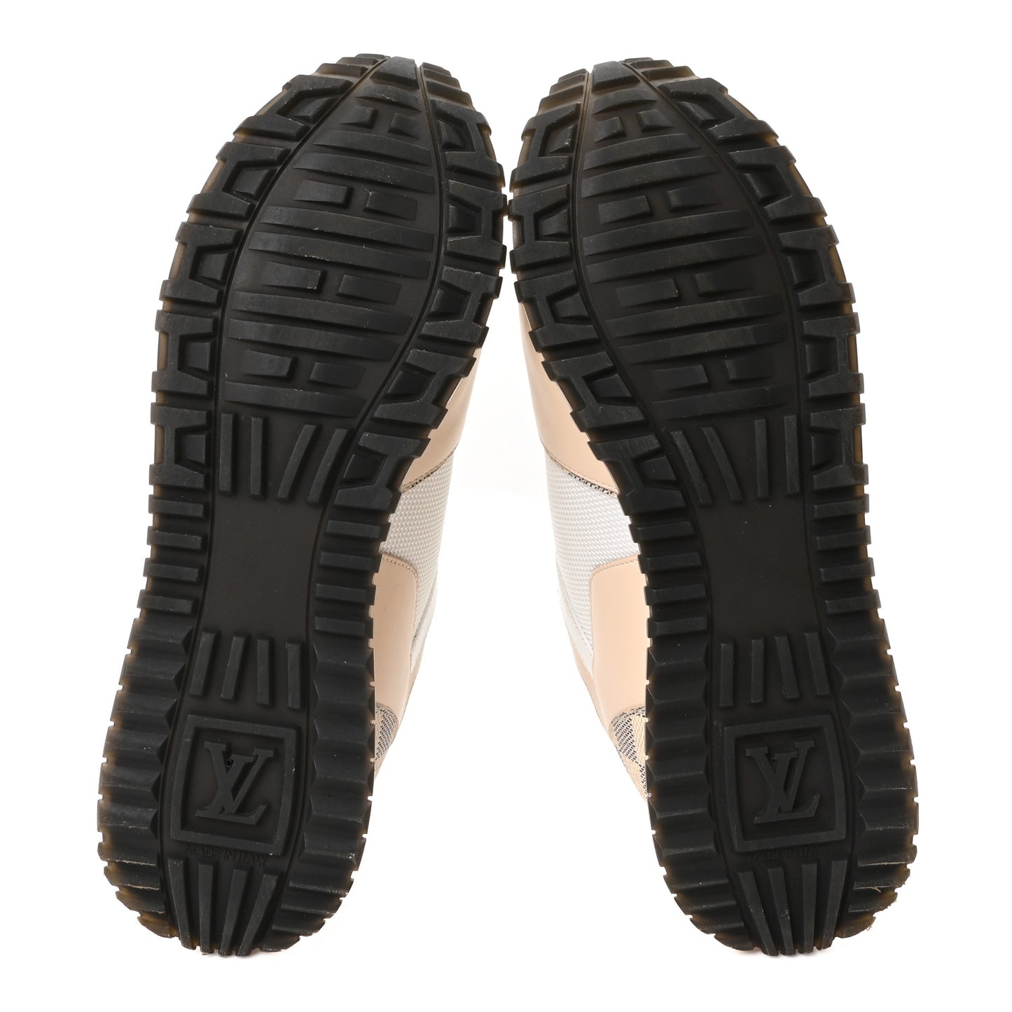 Calfskin Damier Azur Run Away Sneakers 39 White