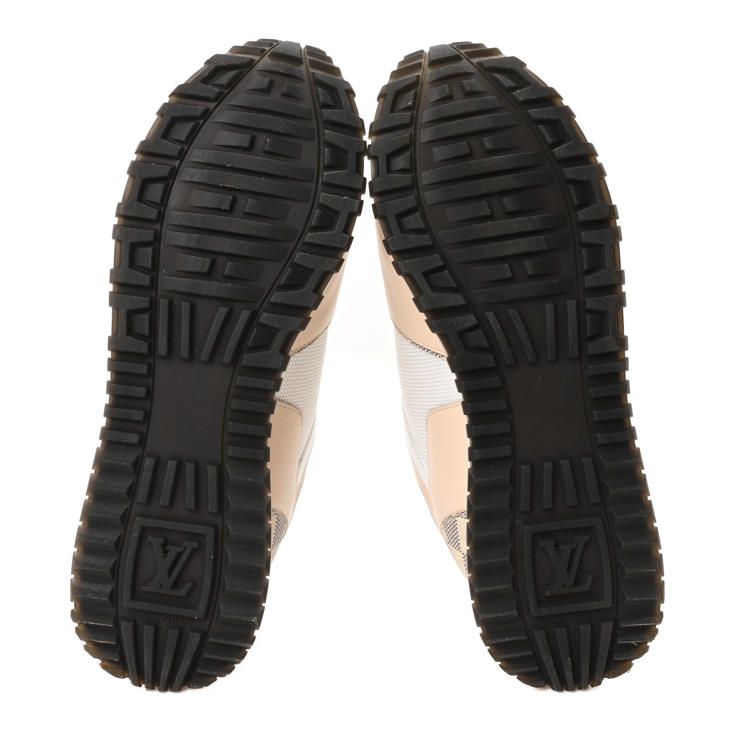 Louis Vuitton Calfskin Damier Azur Run Away Sneakers 39 White 6 of 10