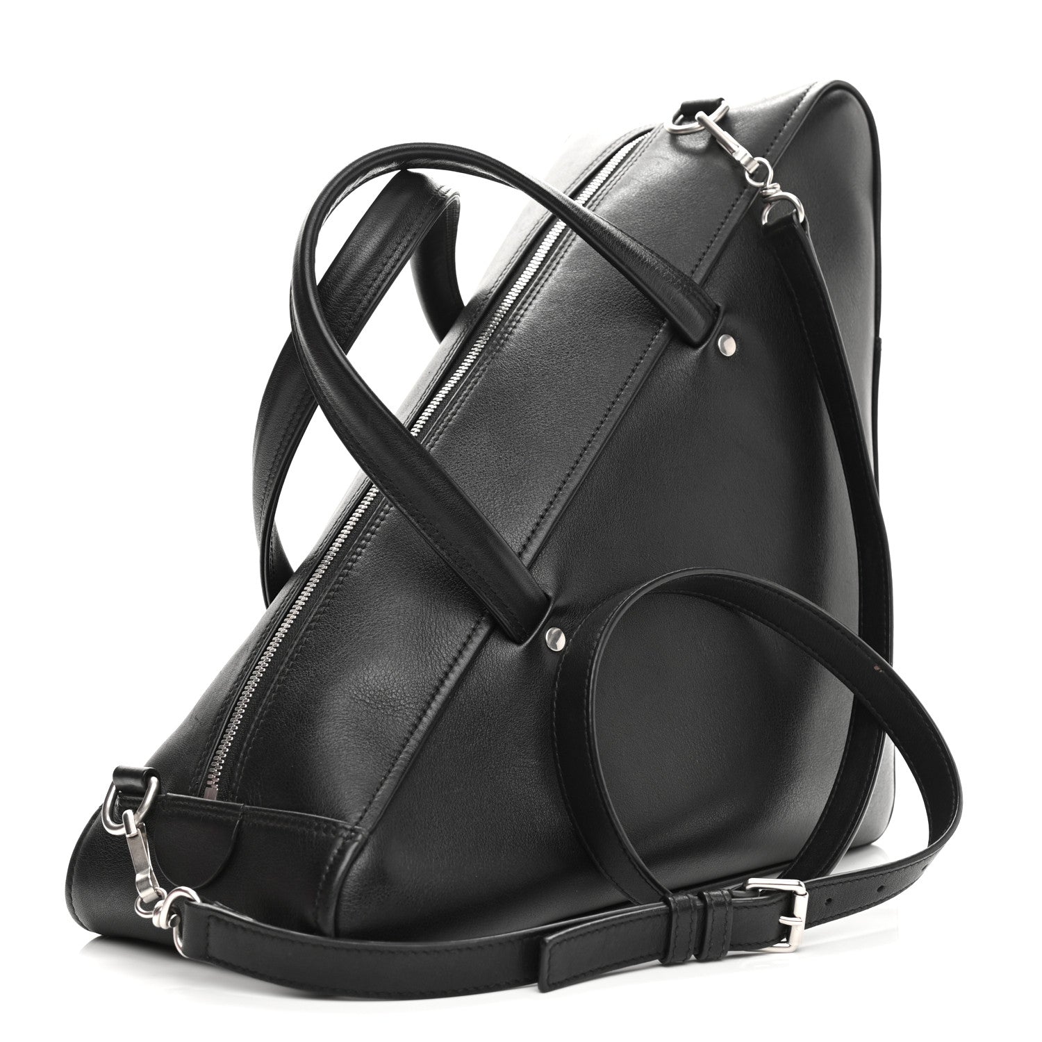 Balenciaga Calfskin M Triangle Duffle Black 3 of 13