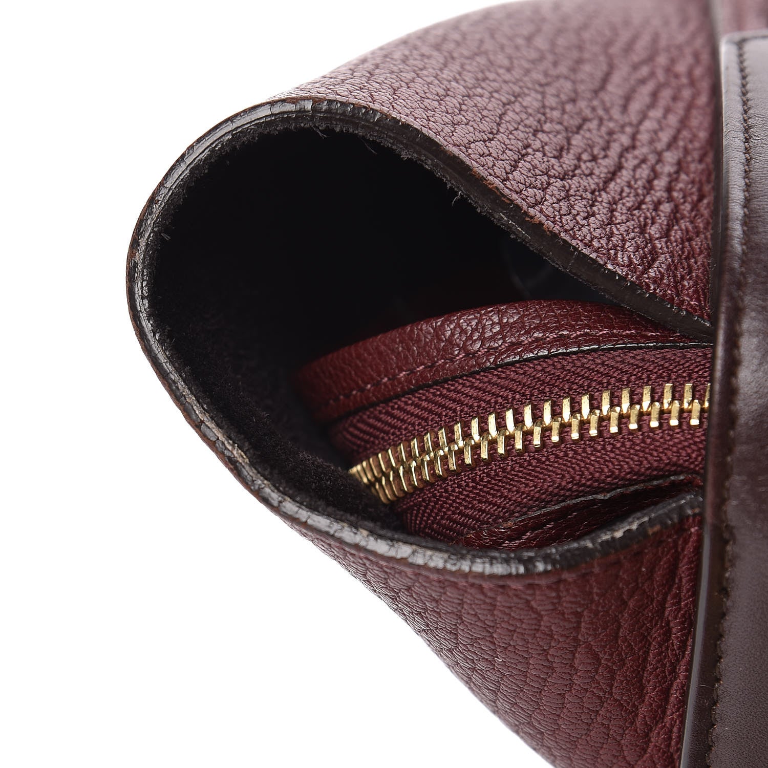 Celine Goatskin Smooth Calfskin Mini Belt Bag Burgundy 23 of 23