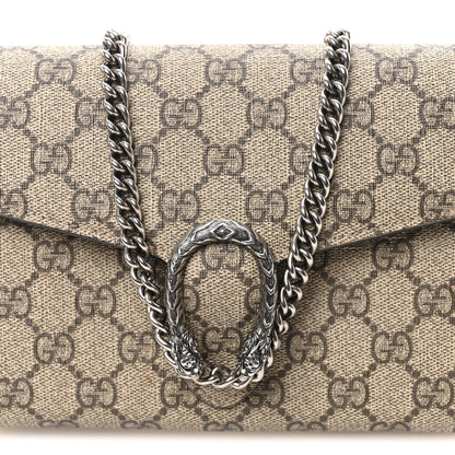 Gucci GG Supreme Monogram Mini Dionysus Chain Wallet Beige Taupe 7 of 10