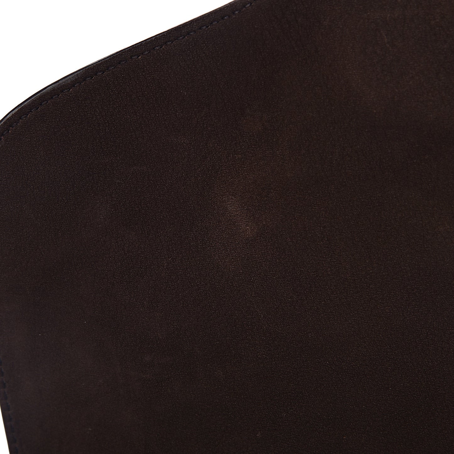 Nubuck Ribot Horse Heads Flap Bag Brown