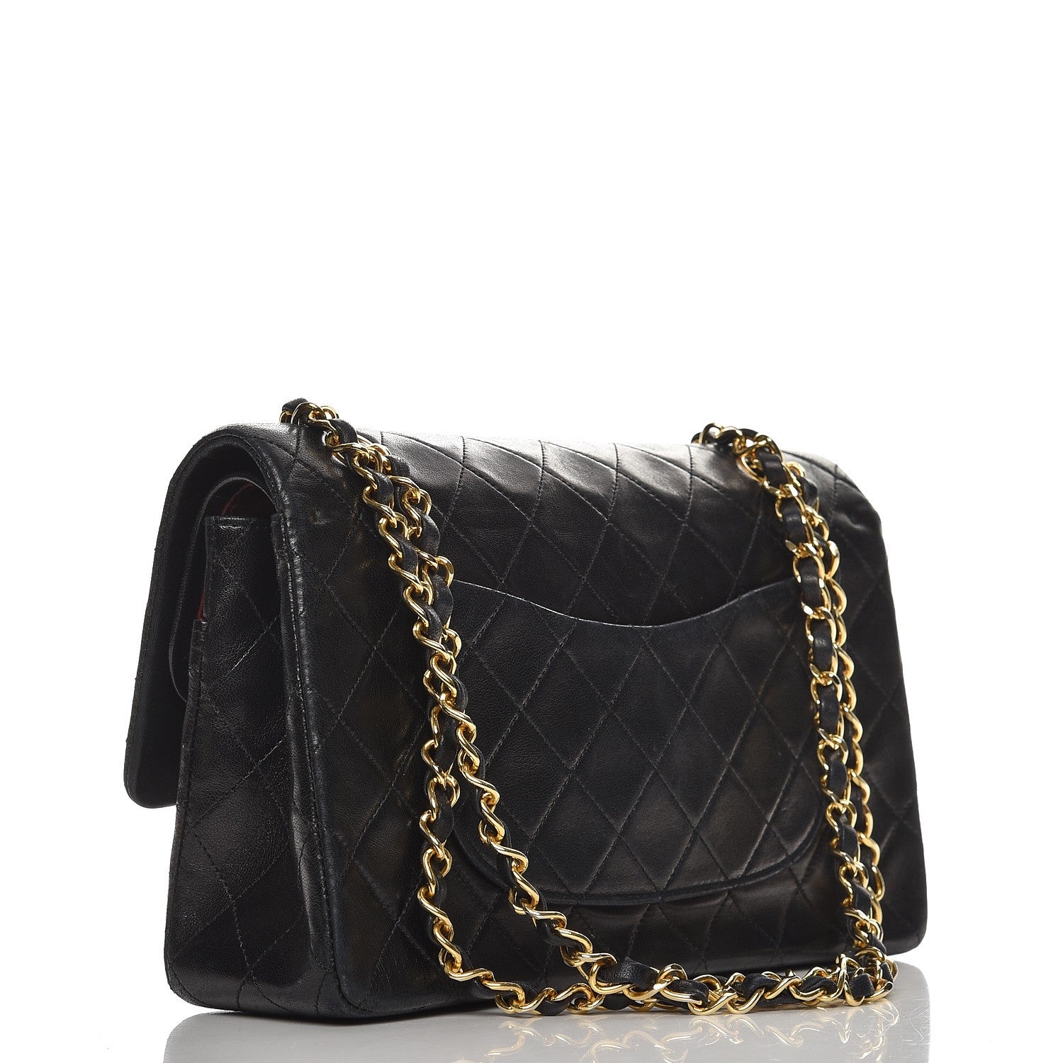 Chanel Lambskin Quilted Medium Double Flap Black 5 of 8