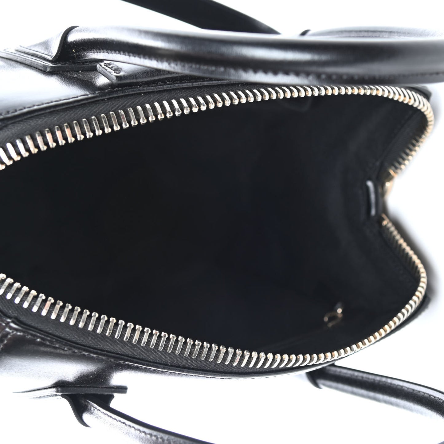 Shiny Lord Calfskin Small Antigona Black