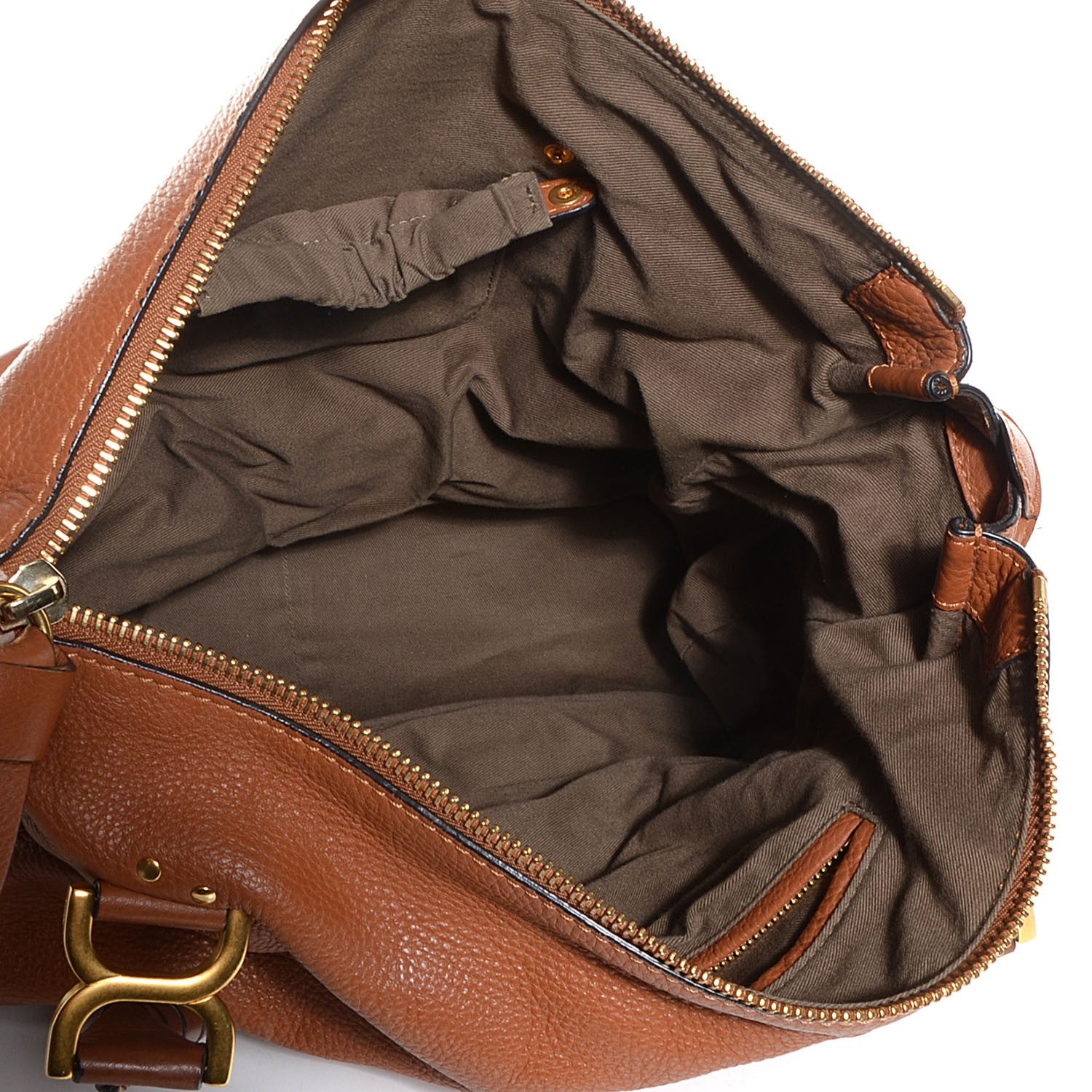Chloe Calfskin Large Marcie Satchel Tan 5 of 9