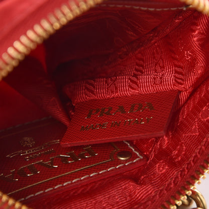Prada Tessuto Nylon Logo Small Crossbody Bag Red 7 of 7