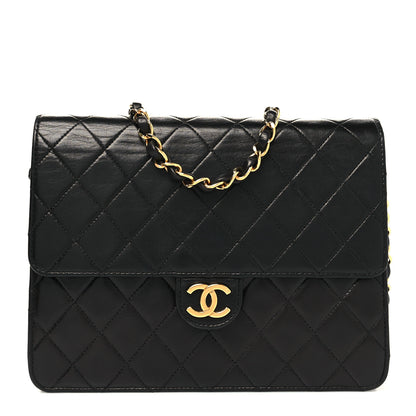 Chanel Lambskin Quilted Small Single Flap Black 1 of 9