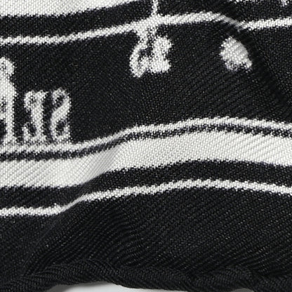 Christian Dior Silk Zodiac Print Square Scarf 90 Black Multicolor 7 of 7