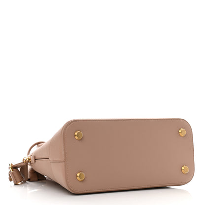 Balenciaga Signature Grained Calfskin Logo S Ville Top Handle Bag Nude Beige White 4 of 10