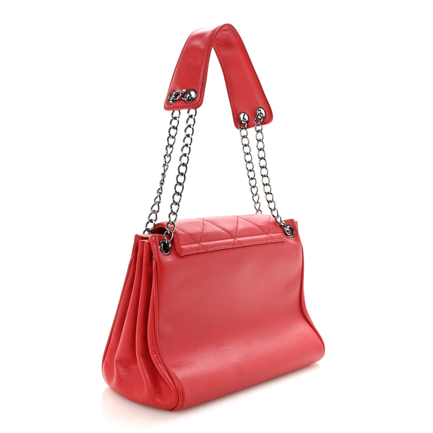 Chanel Caviar Small Accordion Flap Red 3 of 10