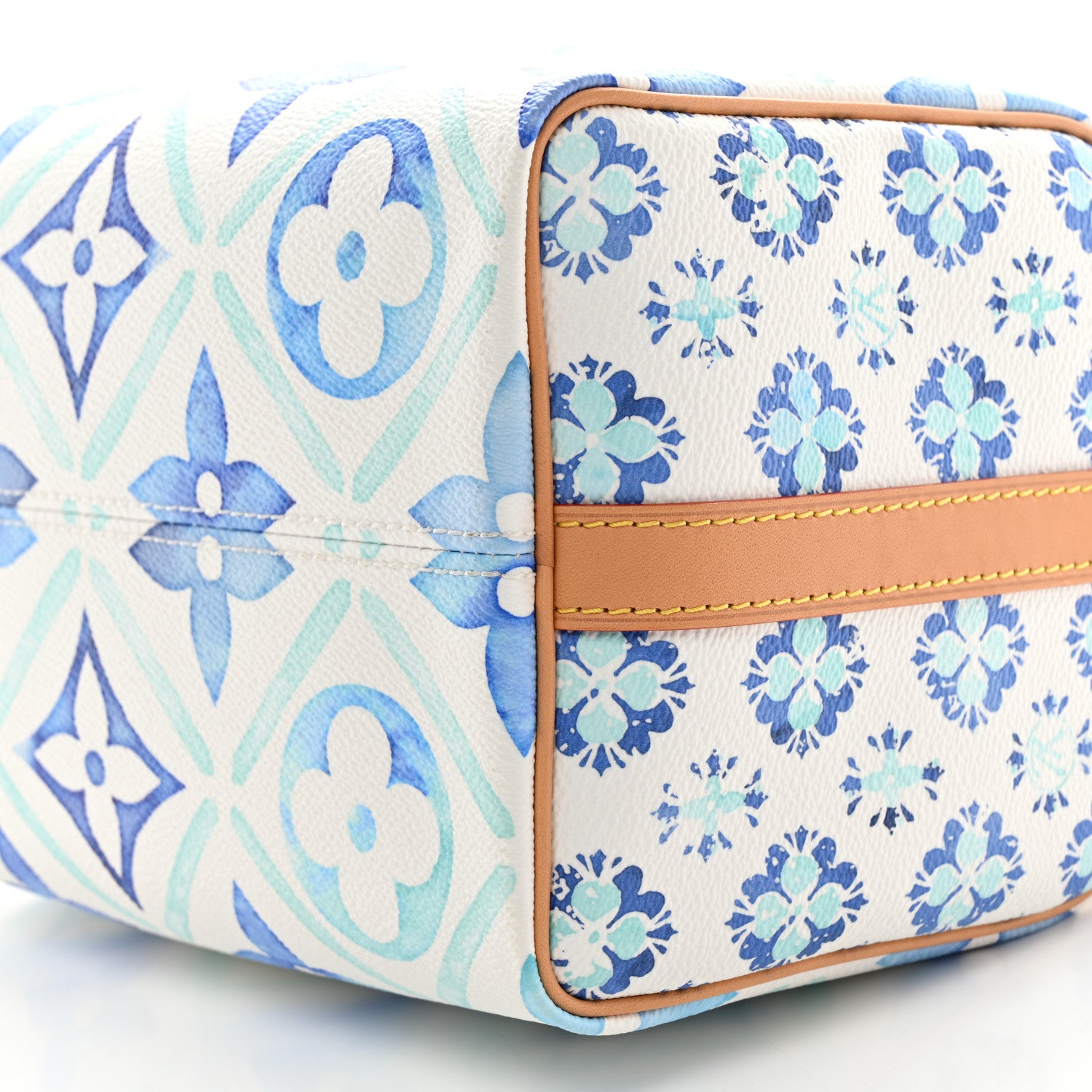 Louis Vuitton Monogram Tiles By The Pool Speedy Bandouliere 25 Lagoon Blue 9 of 9