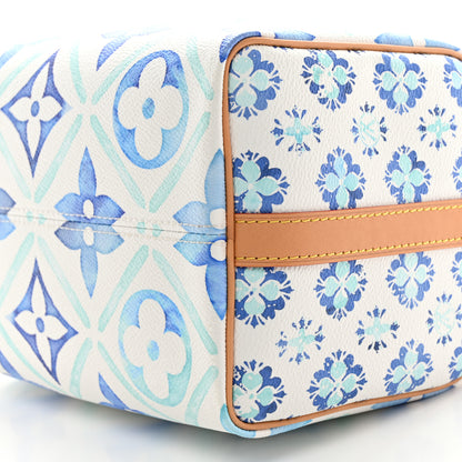Louis Vuitton Monogram Tiles By The Pool Speedy Bandouliere 25 Lagoon Blue 9 of 9
