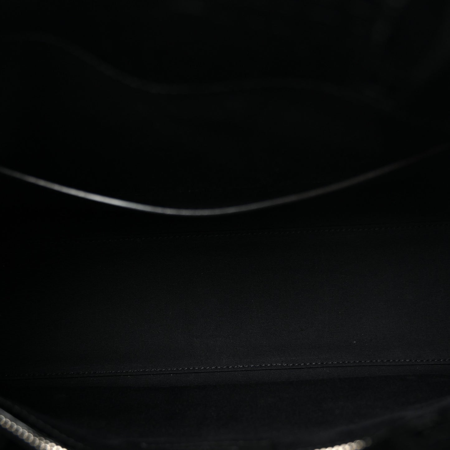 Shiny Calfskin Crocodile Embossed Small Manhattan Shopper Tote Black