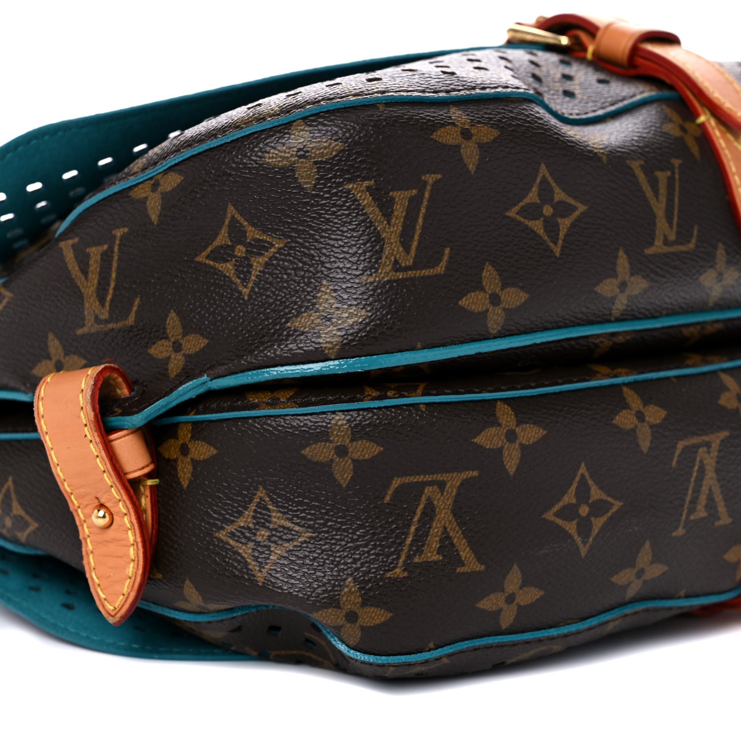 Louis Vuitton Monogram SC Flore Saumur Teal 8 of 17
