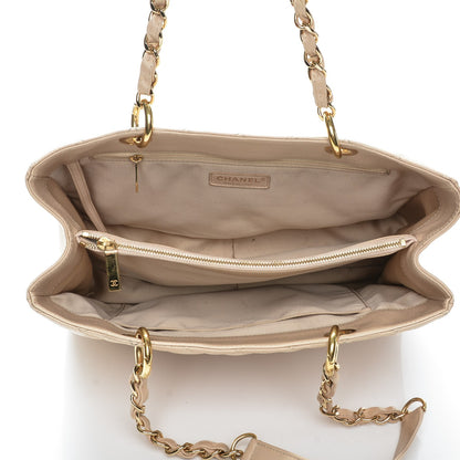 Chanel Caviar Quilted Grand Shopping Tote GST Beige Clair 5 of 10