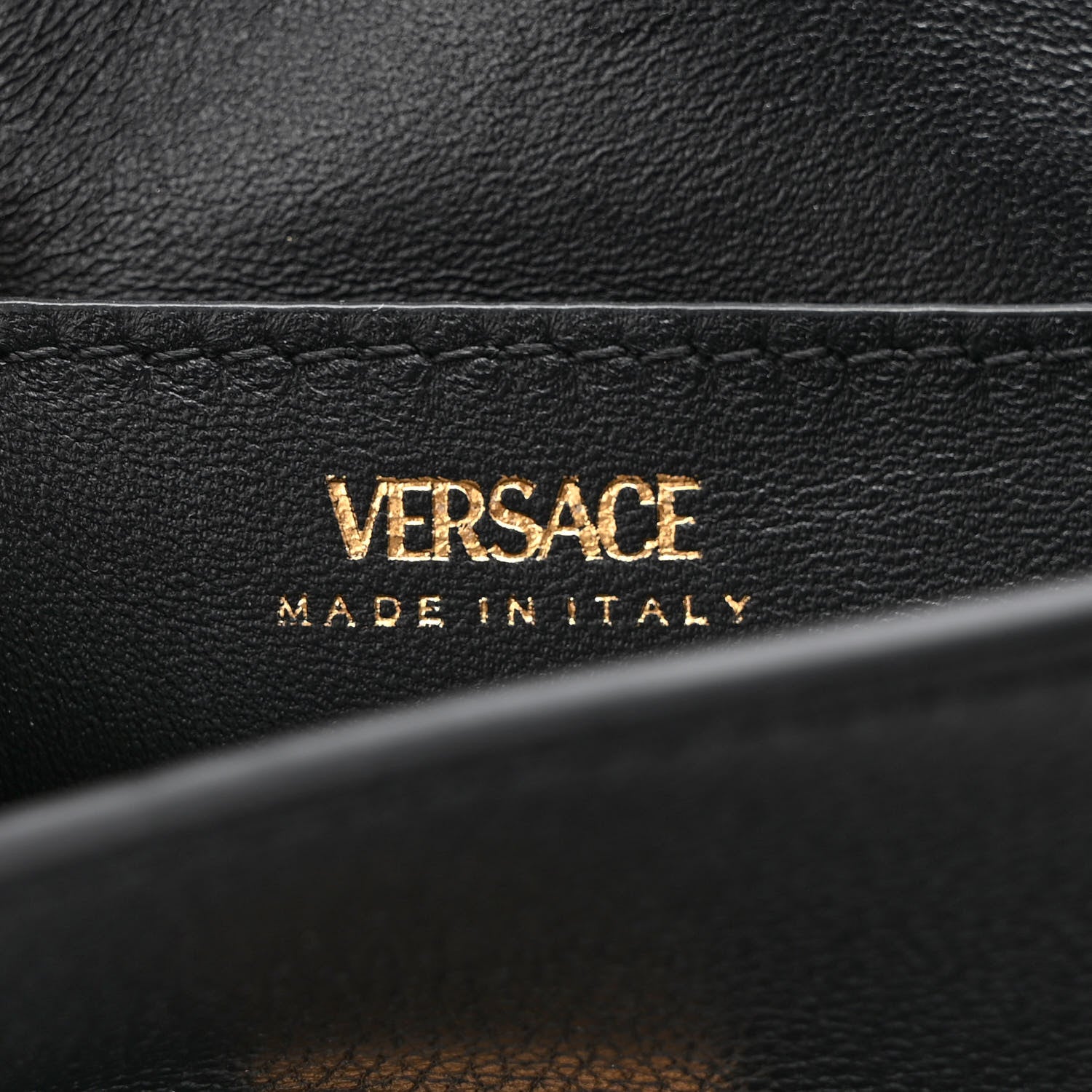 Versace Grained Calfskin Small La Medusa Top Handle Bag Black 6 of 11