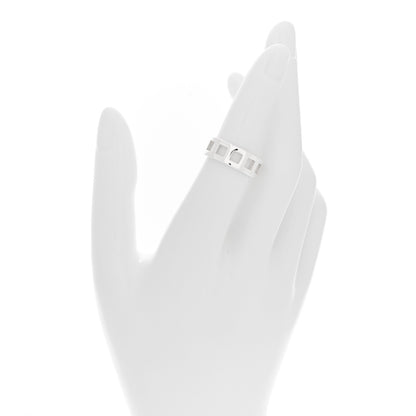 Gucci Sterling Silver Cutout Ring 52 6 2 of 5