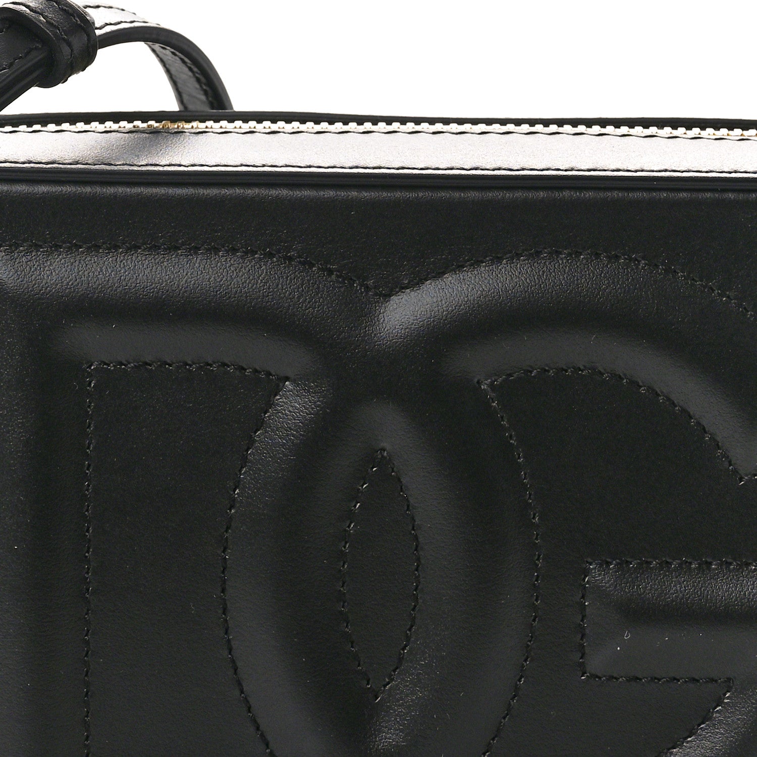Dolce & Gabbana Calfskin Small DG Logo Camera Crossbody Bag Black 7 of 9