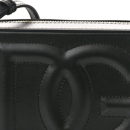 Dolce & Gabbana Calfskin Small DG Logo Camera Crossbody Bag Black 7 of 9