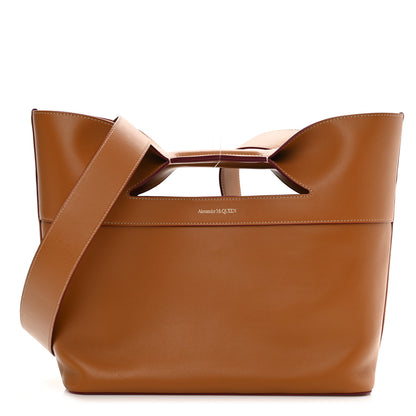 Alexander McQueen Calfskin Small The Bow Bag Tan 3 of 9