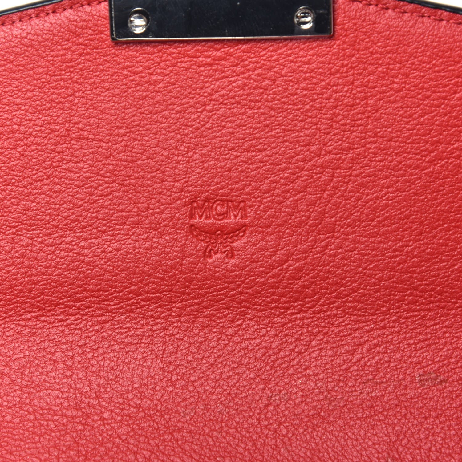 MCM Visetos Large Patricia Wallet On Chain Black Red 6 of 9