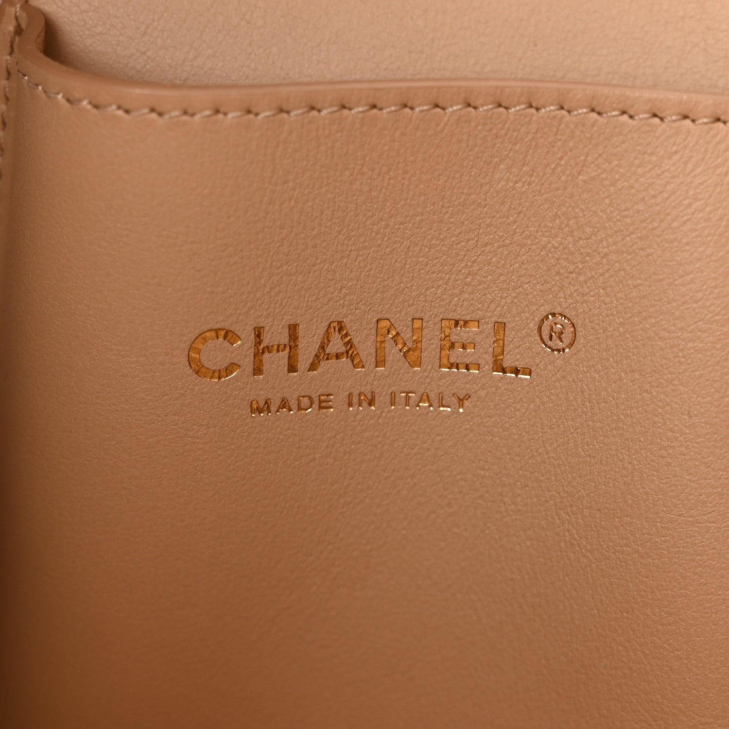 Chanel Calfskin Large Serial Shopper Tote Beige 6 of 10