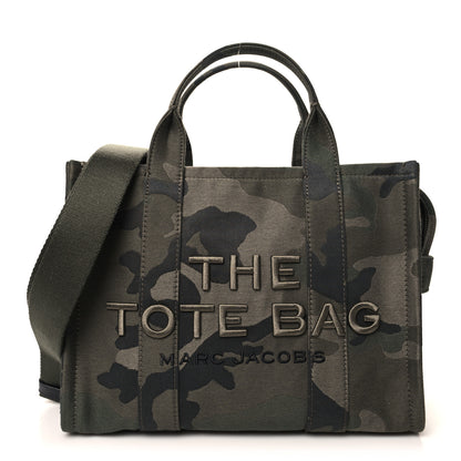 Marc Jacobs Canvas Camouflage Medium The Tote Bag Khaki 1 of 12
