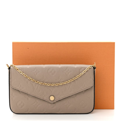 Louis Vuitton Empreinte Pochette Felicie Chain Wallet Tourterelle 12 of 12