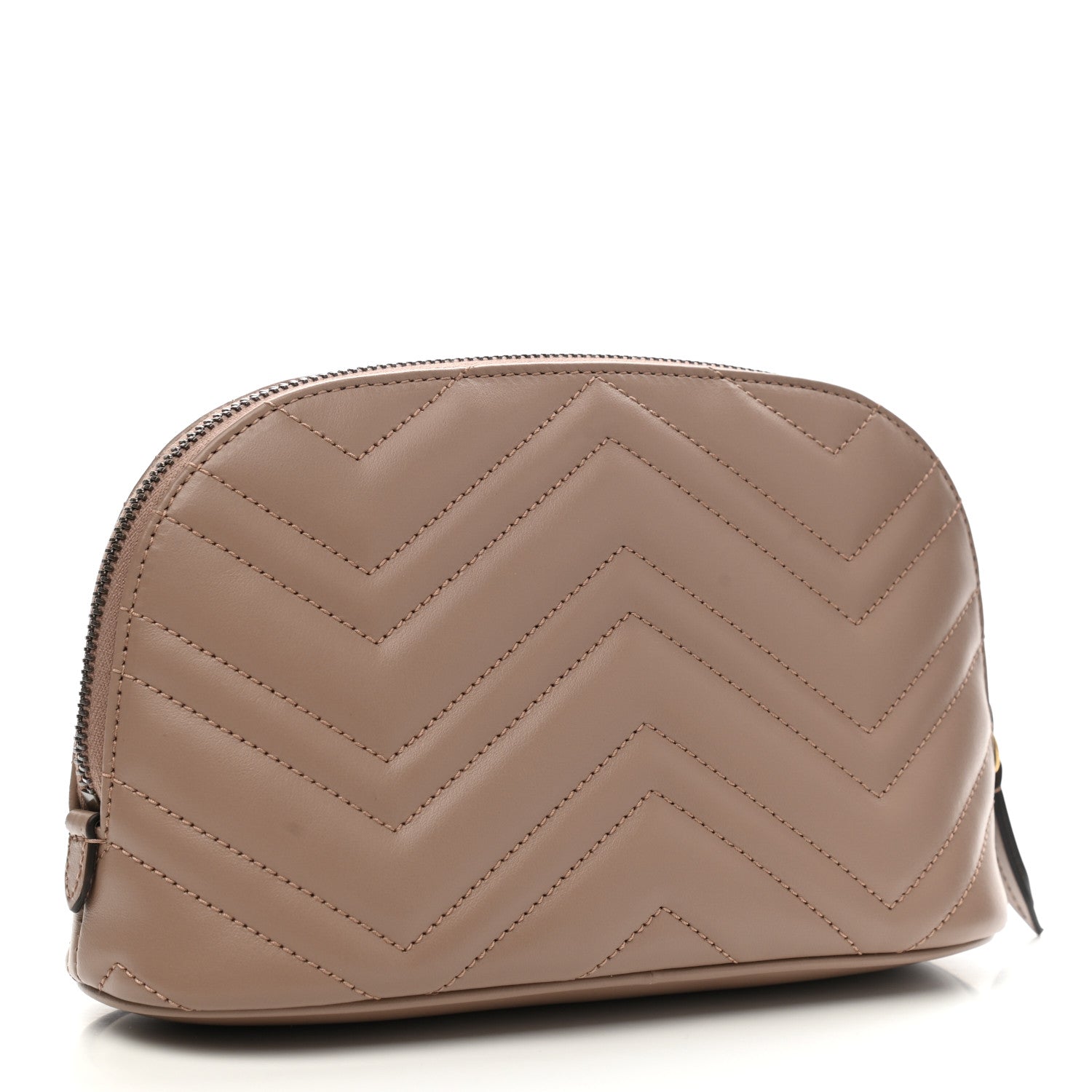 Gucci Calfskin Matelasse Large GG Marmont Pouch Cosmetic Case Porcelain Rose 3 of 8