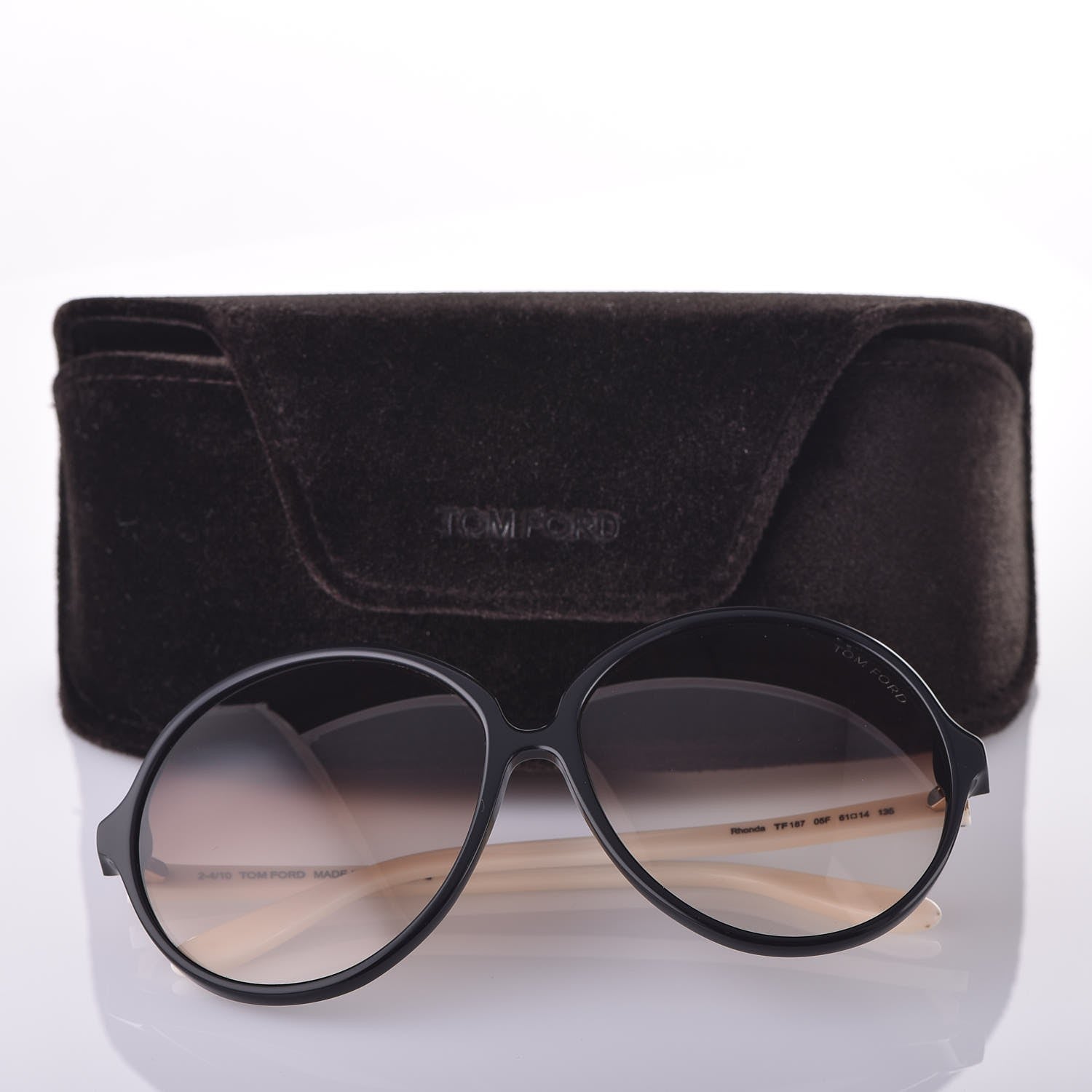 Tom Ford Rhonda Sunglasses TF187 Black White 8 of 8