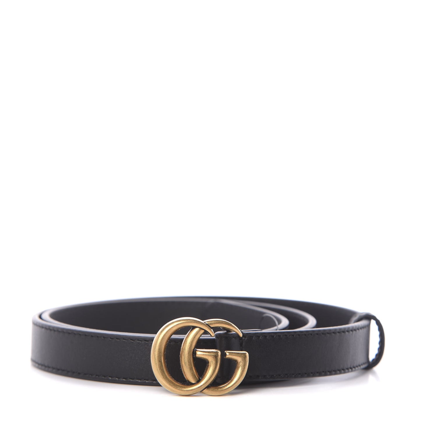 Calfskin Double G 20mm Belt 80 32 Black