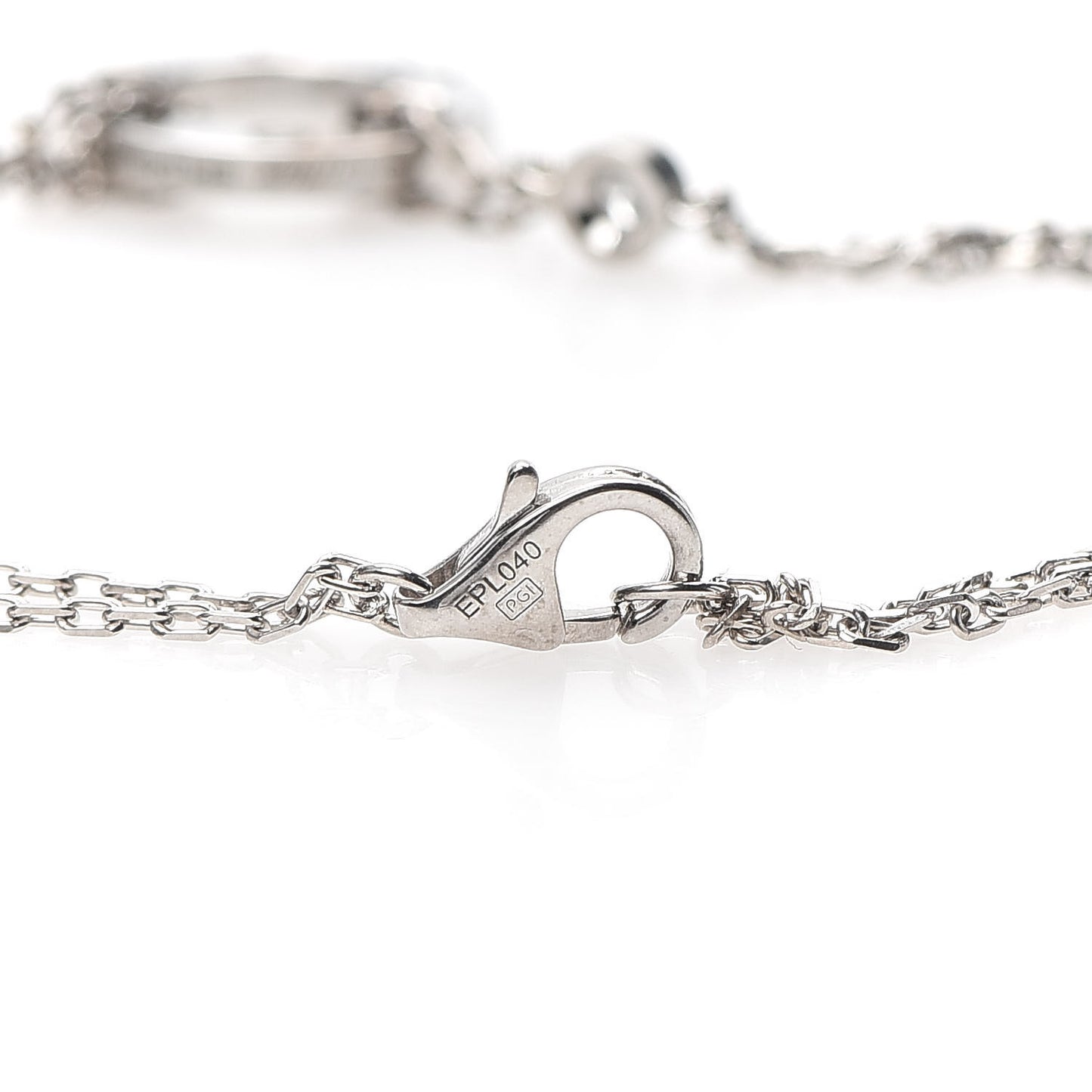 18K White Gold Diamond LOVE Bracelet