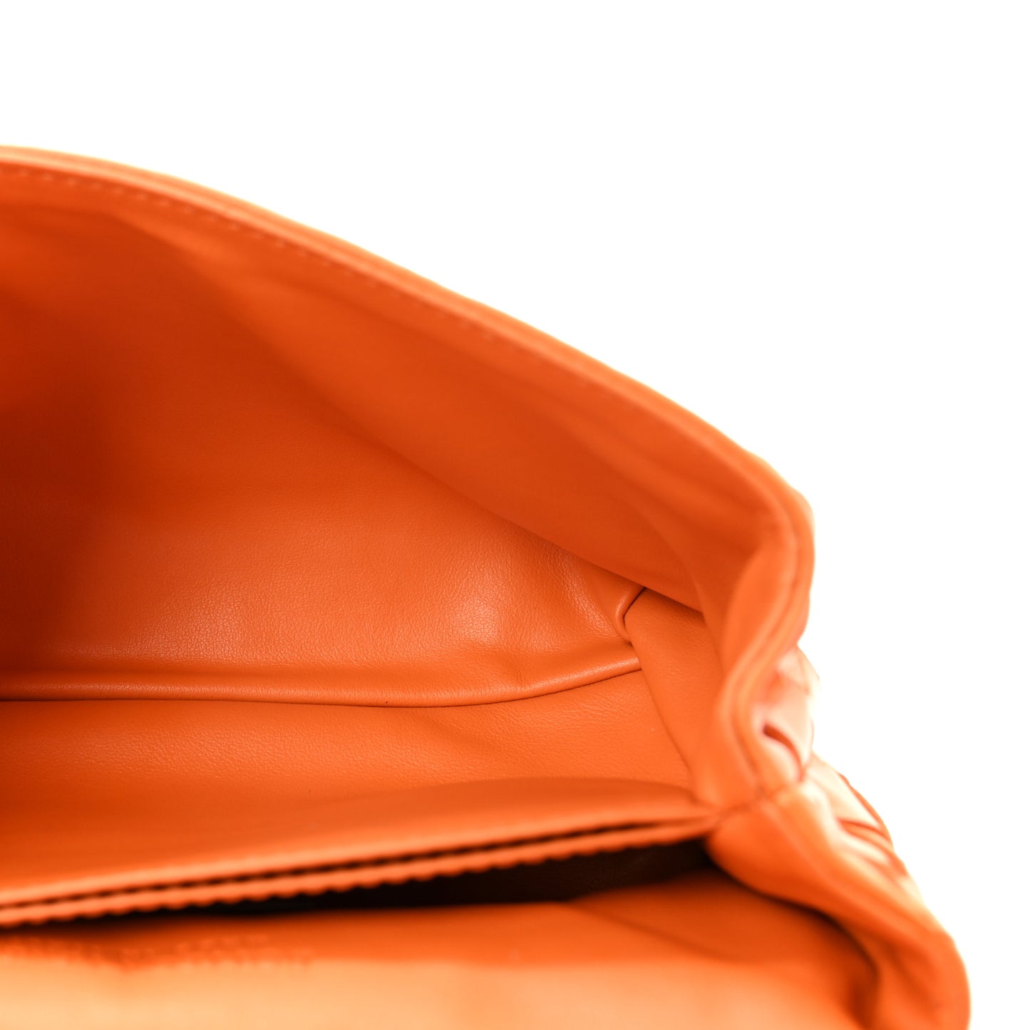 Nappa Intrecciato Mini Crossbody Tangerine