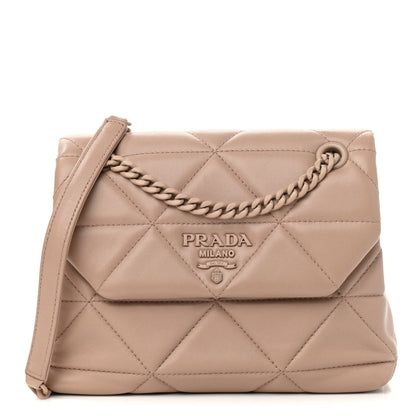 Prada Nappa Triangle Stitched Small Spectrum Bag Cipria 1 of 9