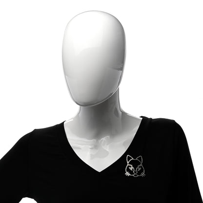 Chanel Strass Crystal Emoji Choupette Cat Brooch Silver 2 of 4
