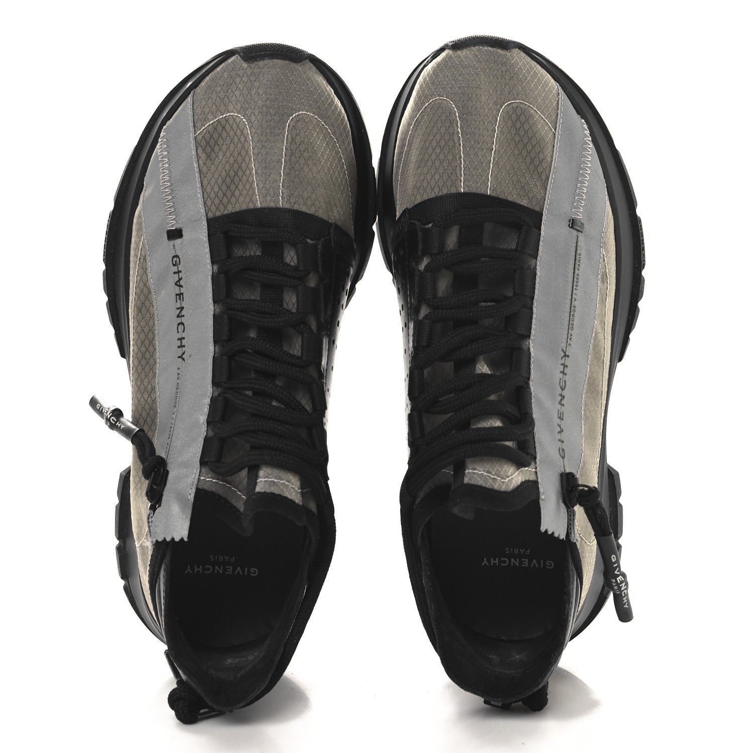 Givenchy Spectre Low Runners Sneakers 38 Black Grey 2 of 8