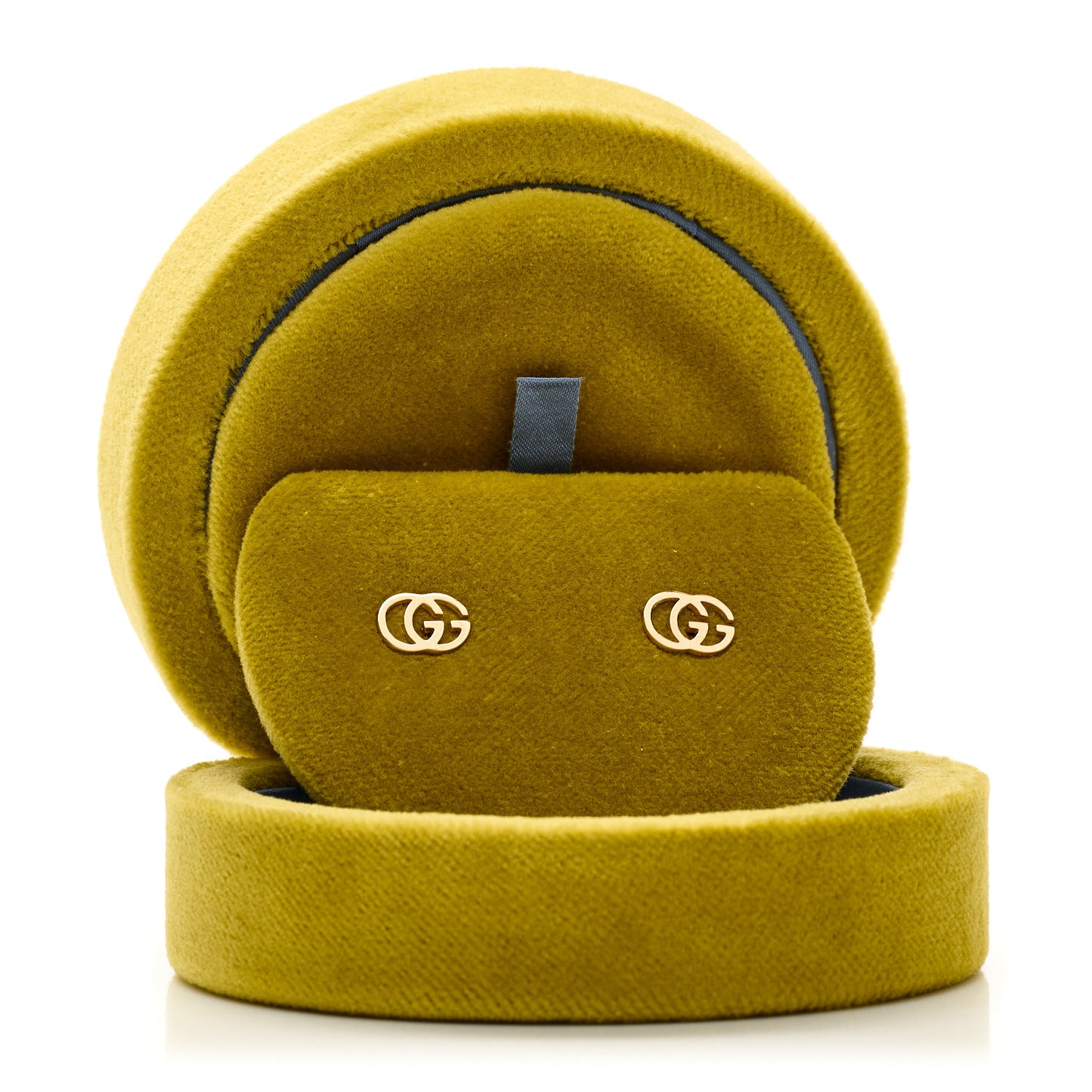 18K Yellow Gold Running G Stud Earrings