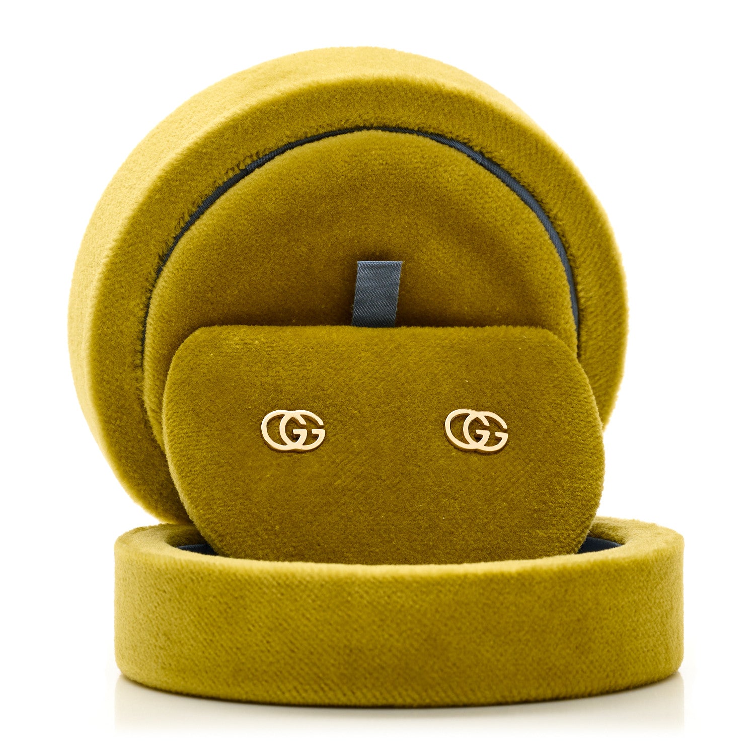 Gucci 18K Yellow Gold Running G Stud Earrings 5 of 5