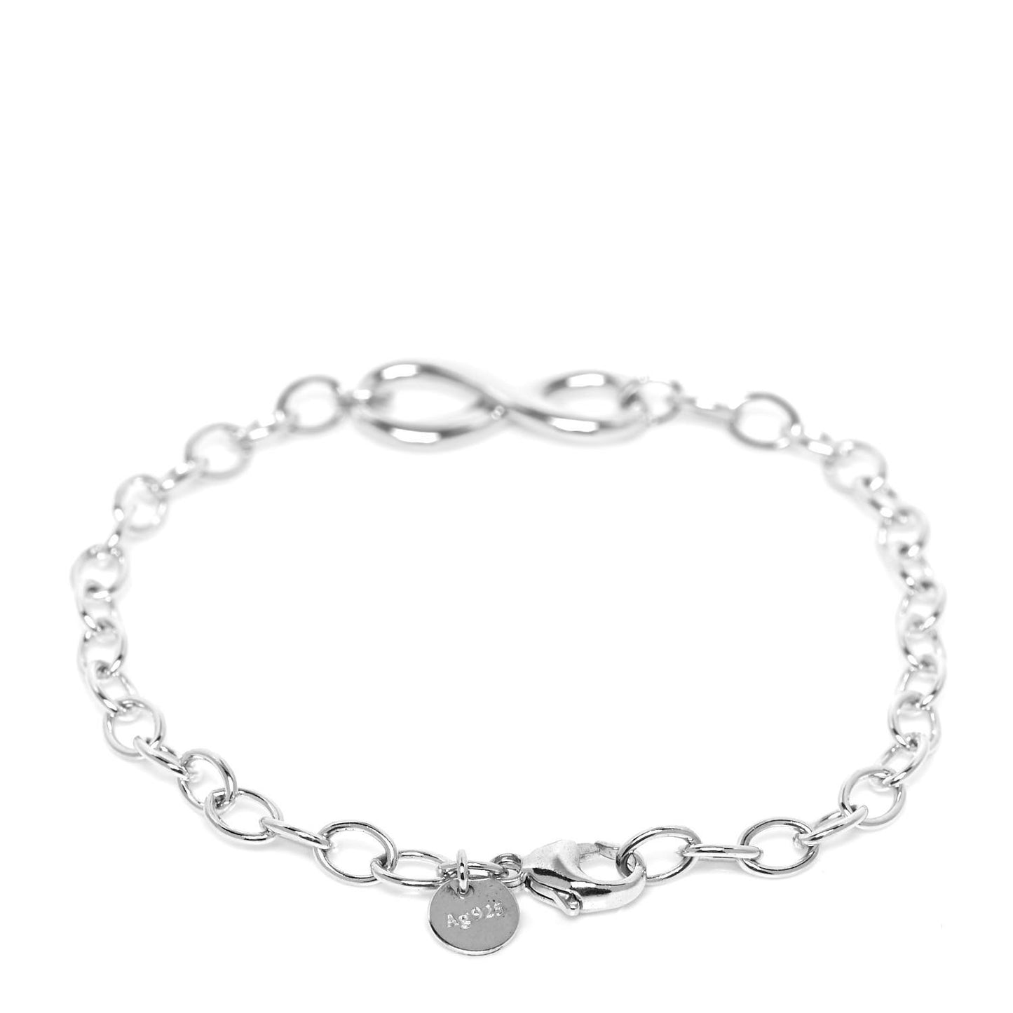 Sterling Silver Infinity Chain Bracelet