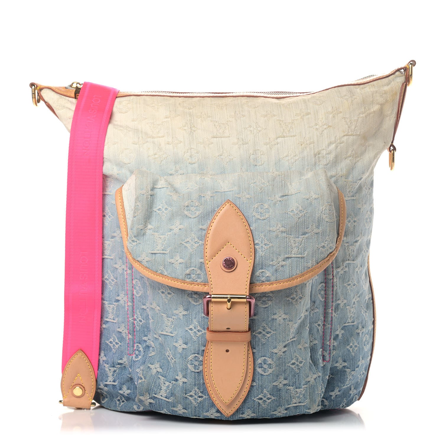 Louis Vuitton Denim Sunburst PM Messenger Blue 1 of 9