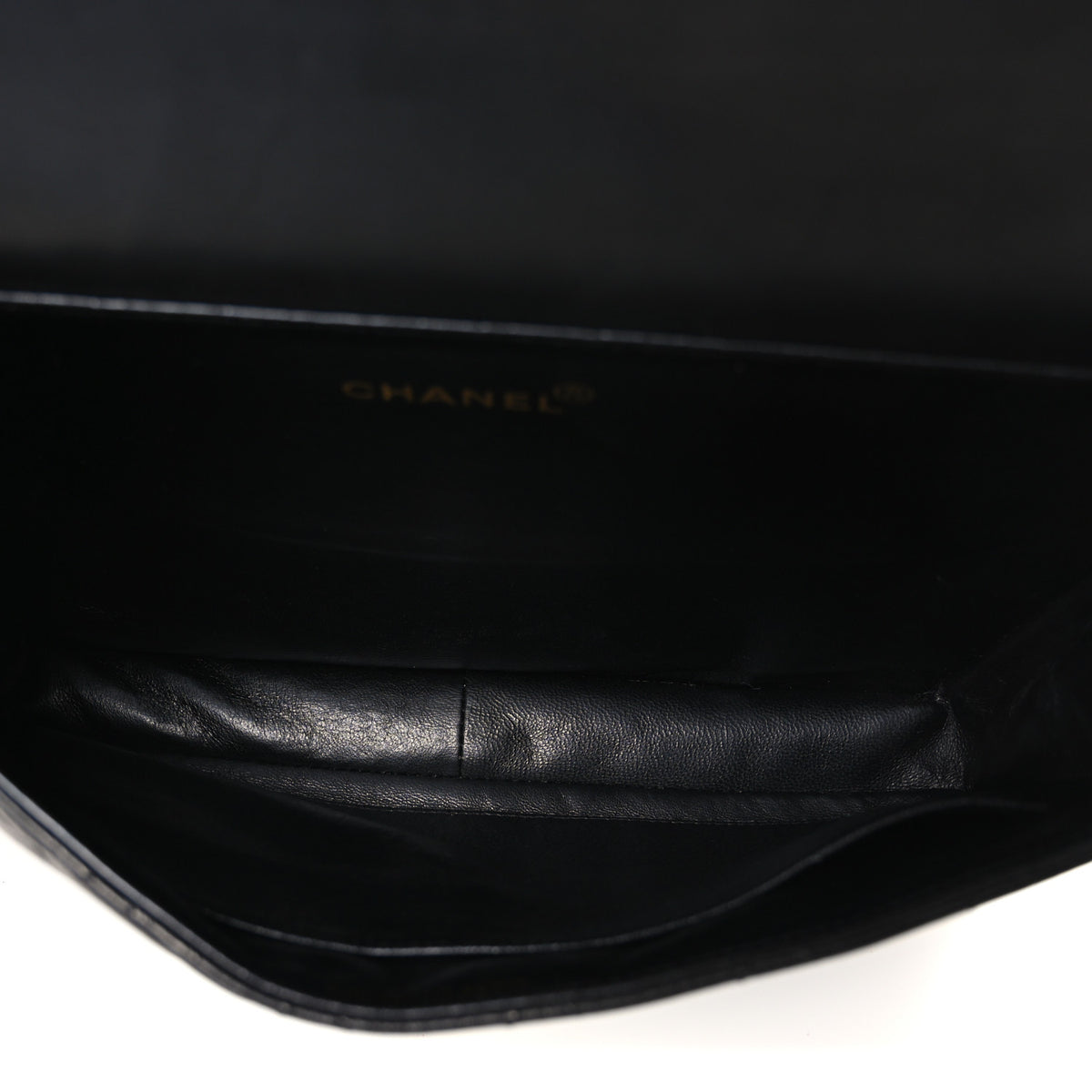 Lambskin Quilted Medium Double Sided Flap Black