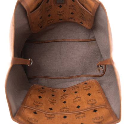 MCM Visetos Shopping Tote Cognac 5 of 13