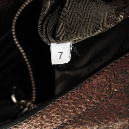 Prada Vitello Daino Mordore Shoulder Bag Antico 7 of 9