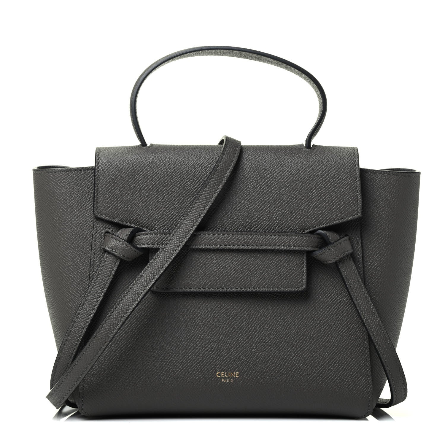 Celine Grained Calfskin Nano Belt Bag Grey 1 of 4
