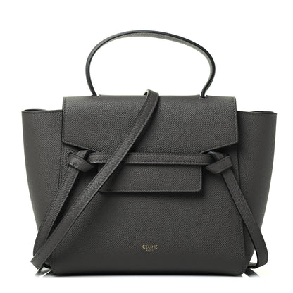 Celine Grained Calfskin Nano Belt Bag Grey 1 of 4