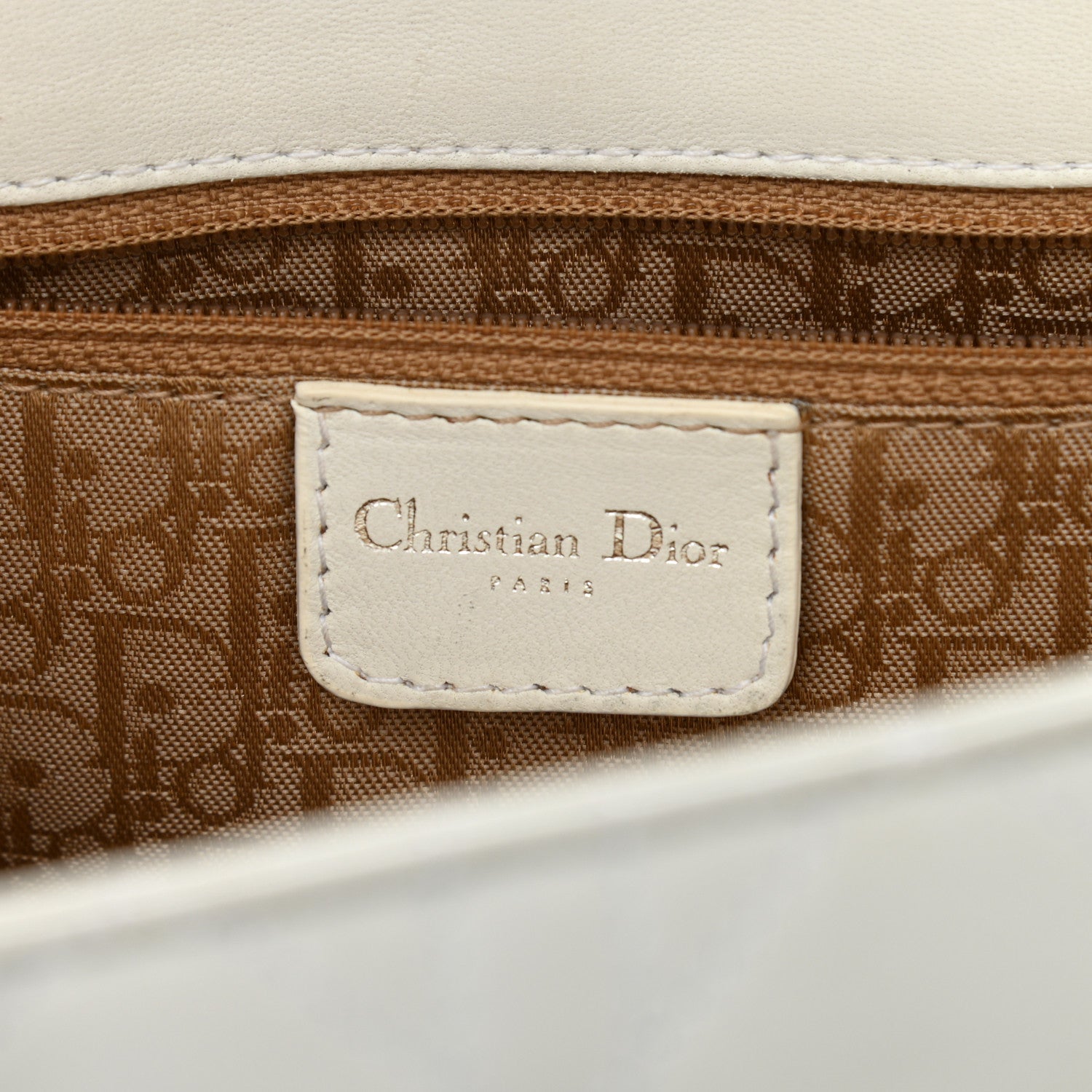 Christian Dior Lambskin Cannage Large Lady Dior Shopper Tote White 6 of 16