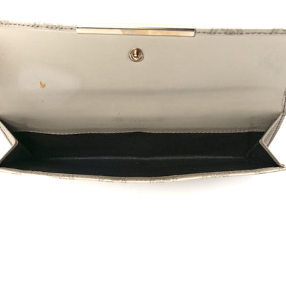 Gucci Guccissima Margaux Calfskin Metal Bar Continental Flap Wallet Mystic White 5 of 13