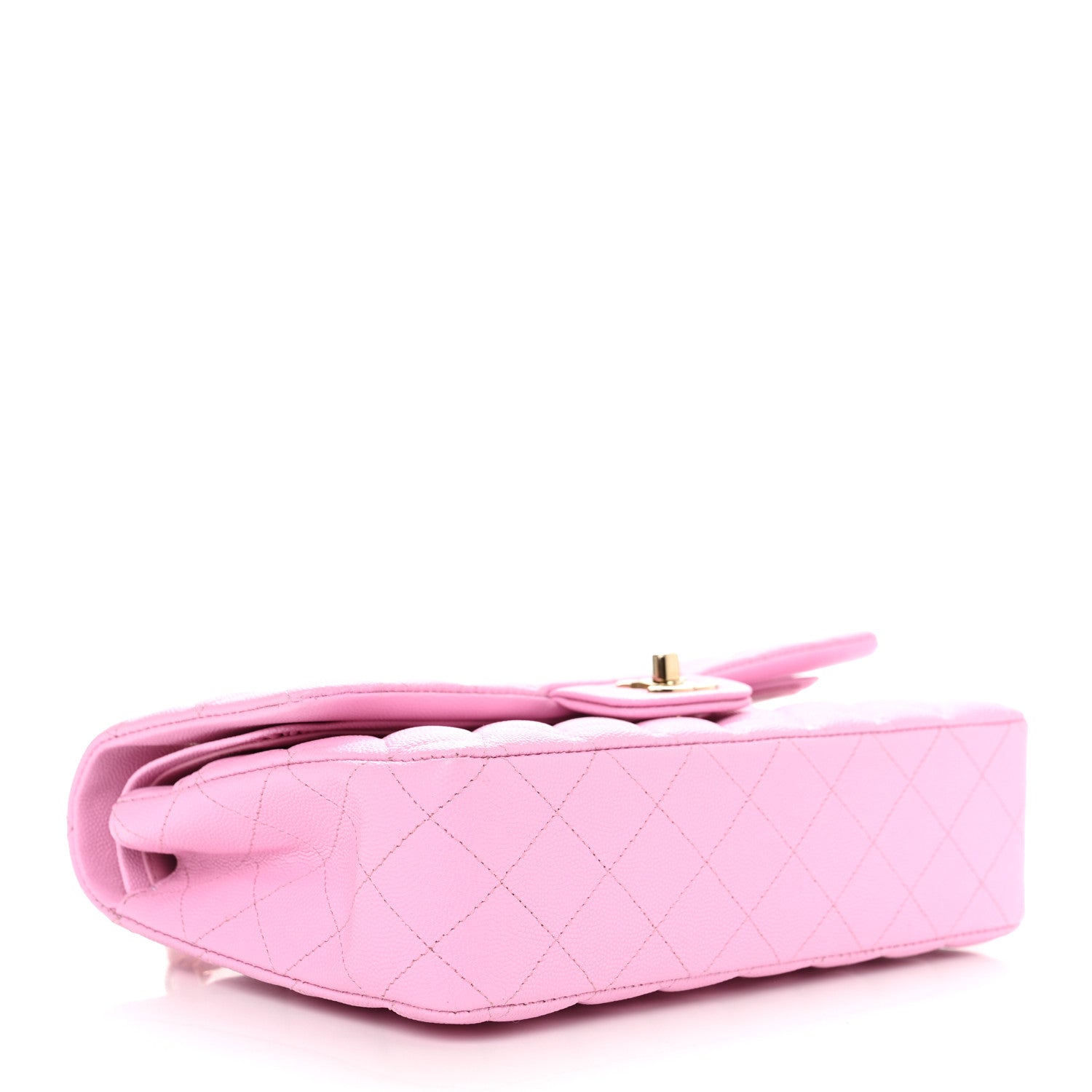 Chanel Caviar Quilted Medium Double Flap Pink 4 of 10